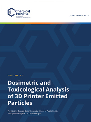 Dosimetric and Toxicological Analysis of 3D Printer Emitted Particles
