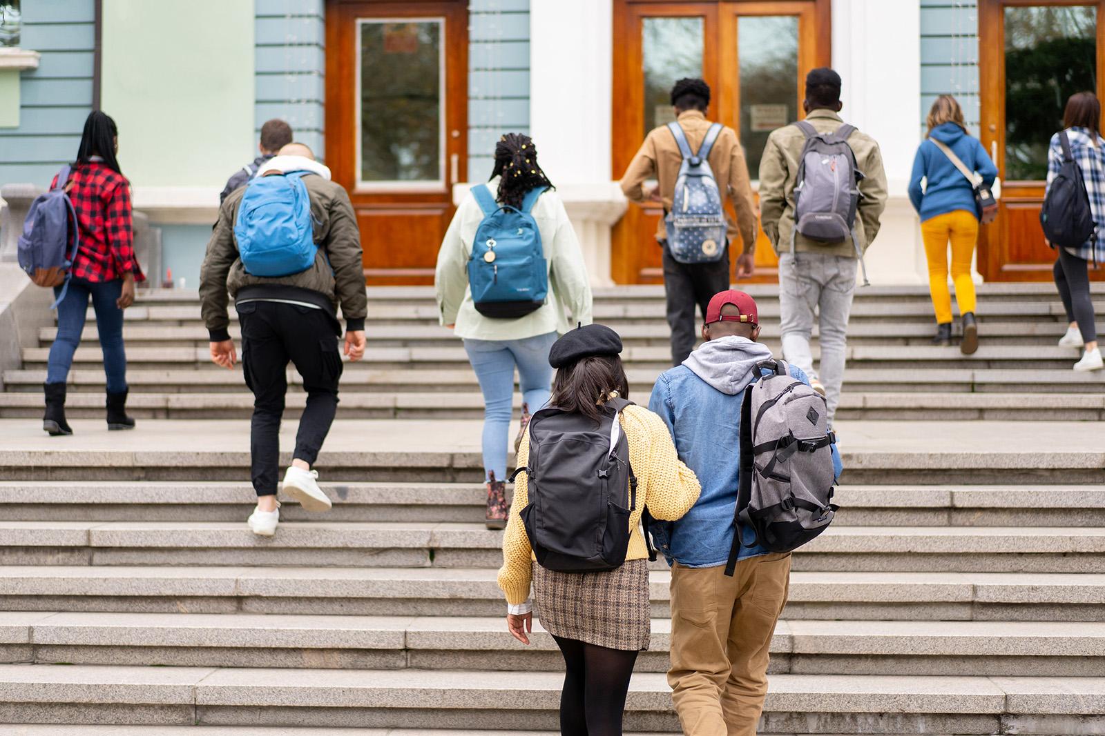 Students entering university