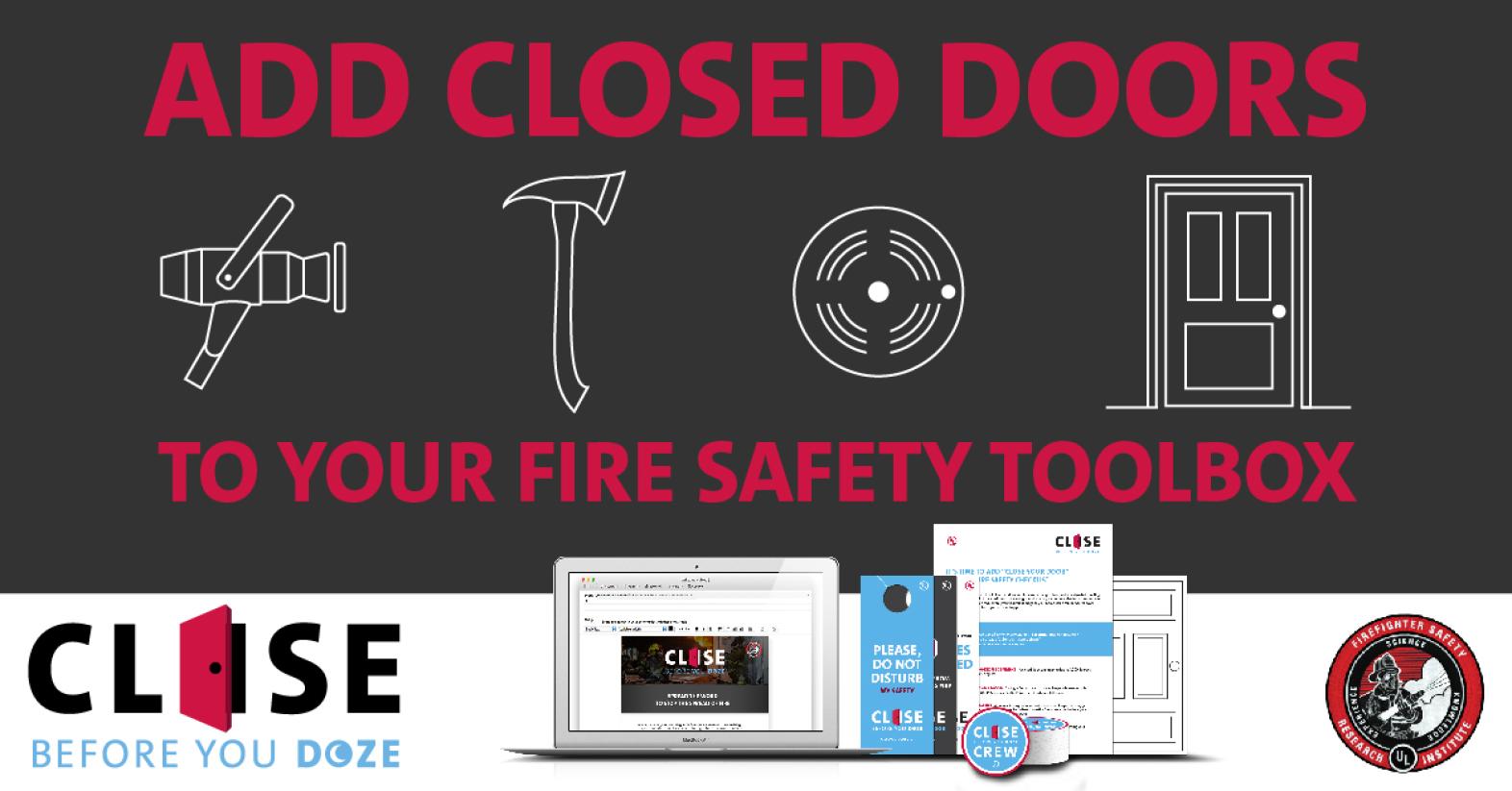 Add closed doors to your fire safety toolbox.