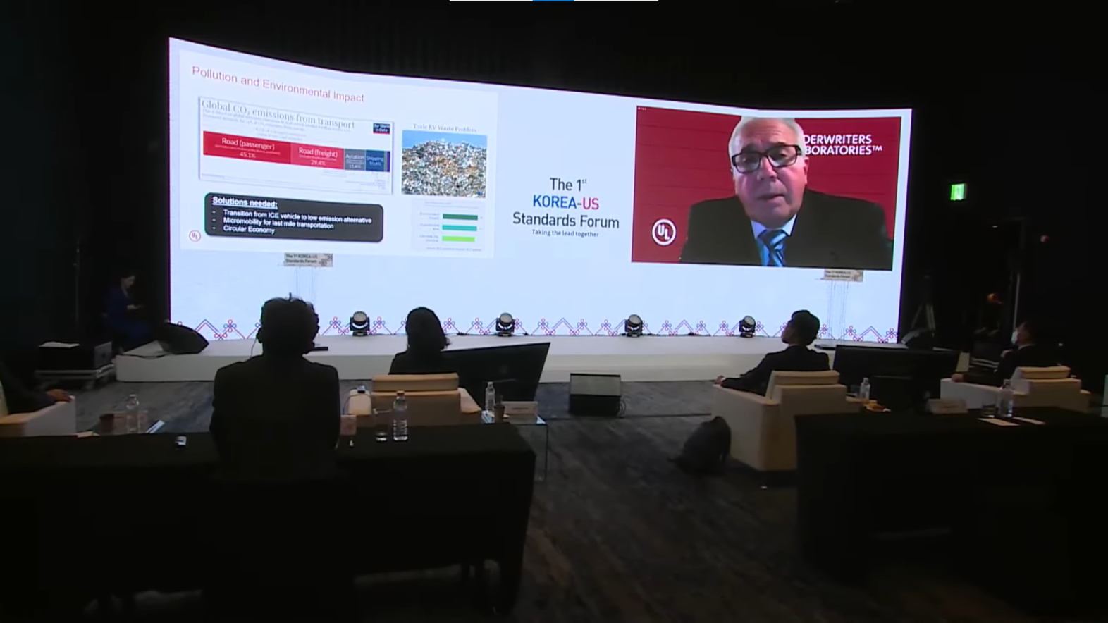 Phil Piqueira delivers virtual presentation on autonomous vehicle standards to live audience