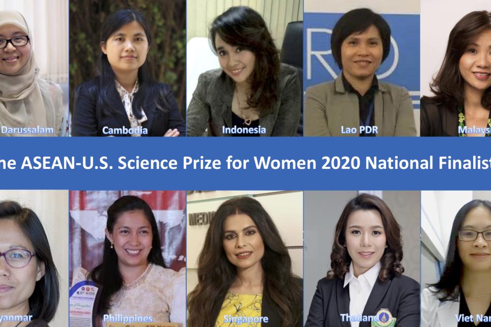 Finalists for ASEAN Women in Science