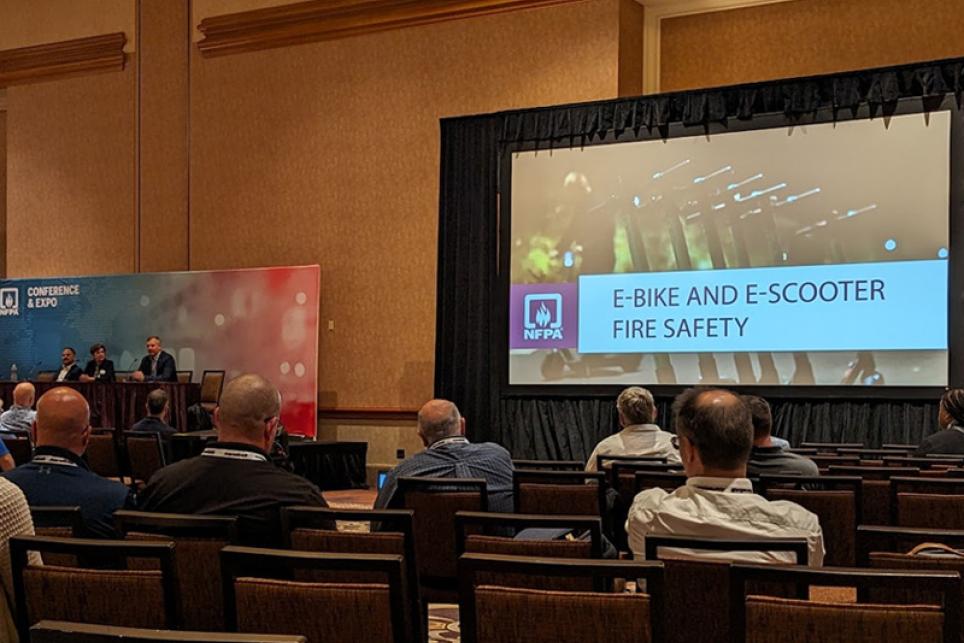 FSRI Leader Joins Panel on E‑bike and E‑scooter Fire Safety