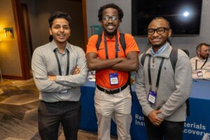 3 of the 2025 UL Research Institutes interns for summer of 2025. Left to right Jay Damani, Godrein Owusu-Ayeyi, Michael Henderson
