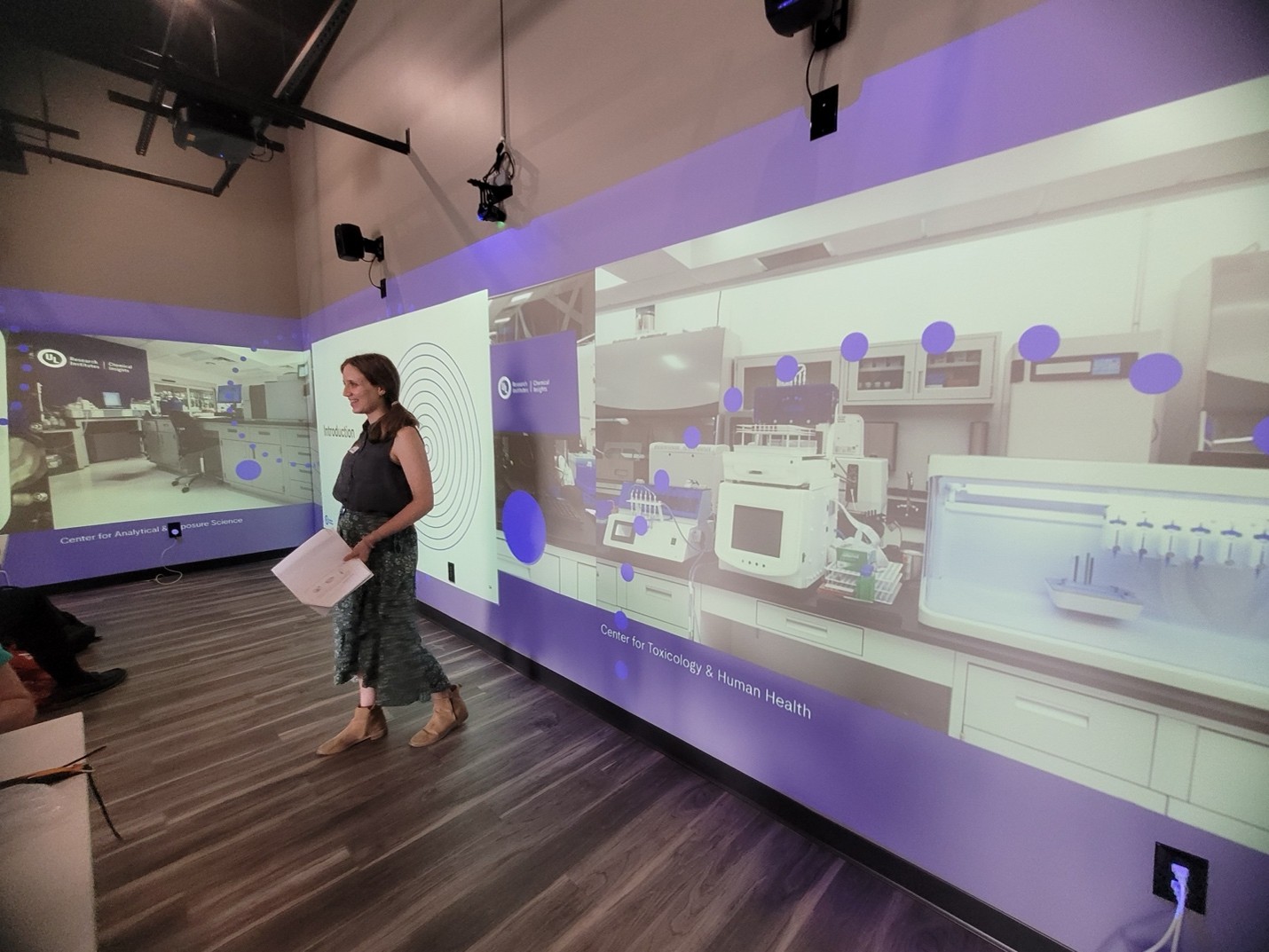 In partnership with UL Research Institutes’ Institute for Research Experiences & Education and Chemical Insights hosted a half-day externship for the Cobb County School District at ULRI's Immersive Classroom at the Cobb County Safety Village.