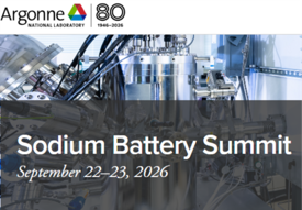 Sodium Battery Summit flyer